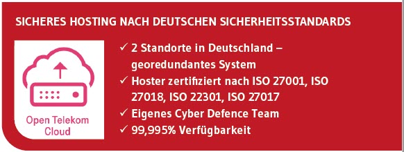 Sicheres Hosting nach deutschen Sicherheitsstandards in der Open Telekom Cloud