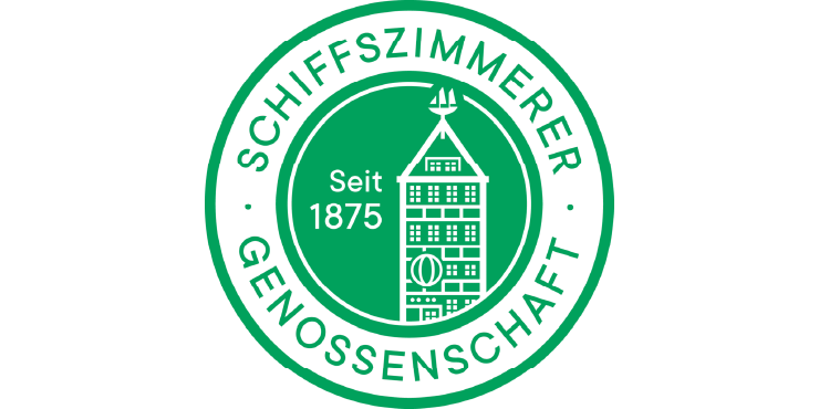 Logo der Schiffszimmerer-Genossenschaft, die 2025 erstmals eine hybride Wahl mit professioneller Wahlbegleitung durchführte