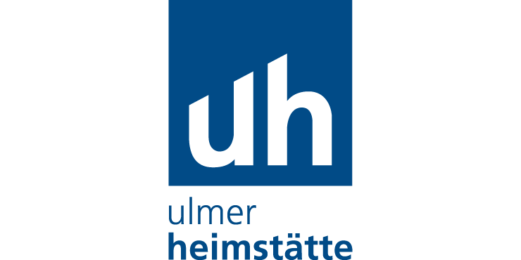 Logo der ulmer heimstätte – eingesetzt im Rahmen der Wahlbegleitung zur genossenschaftlichen Vertreterwahl 2025